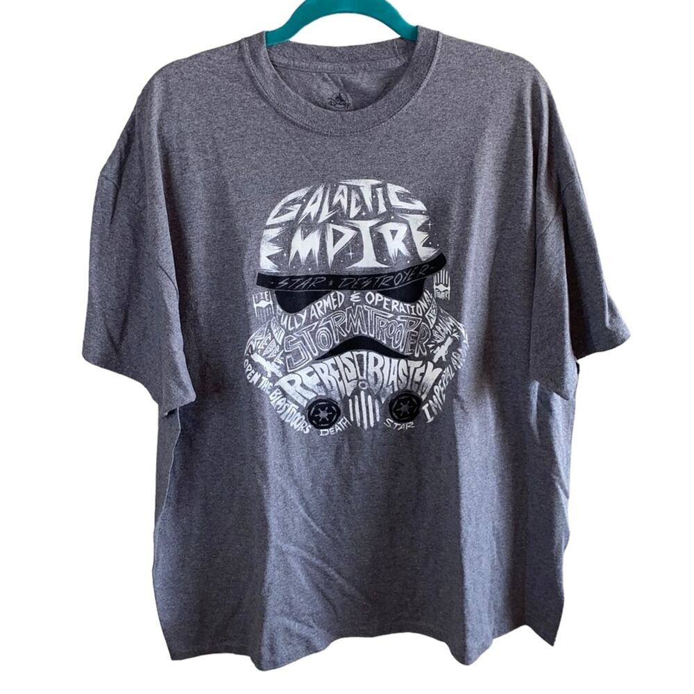 Disney Star Wars Galactic Empire Stormtrooper Graphic Tee XXL Gray